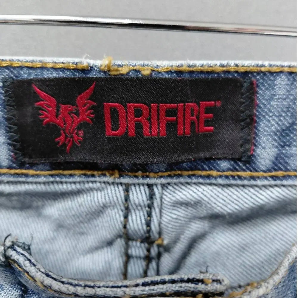 Drifire Flame Resistant Blue CAT 2 Workwear Jeans Men See Measurements
